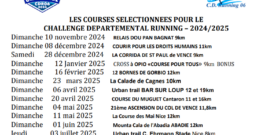 Courses du challenge CDR06 2024/2025